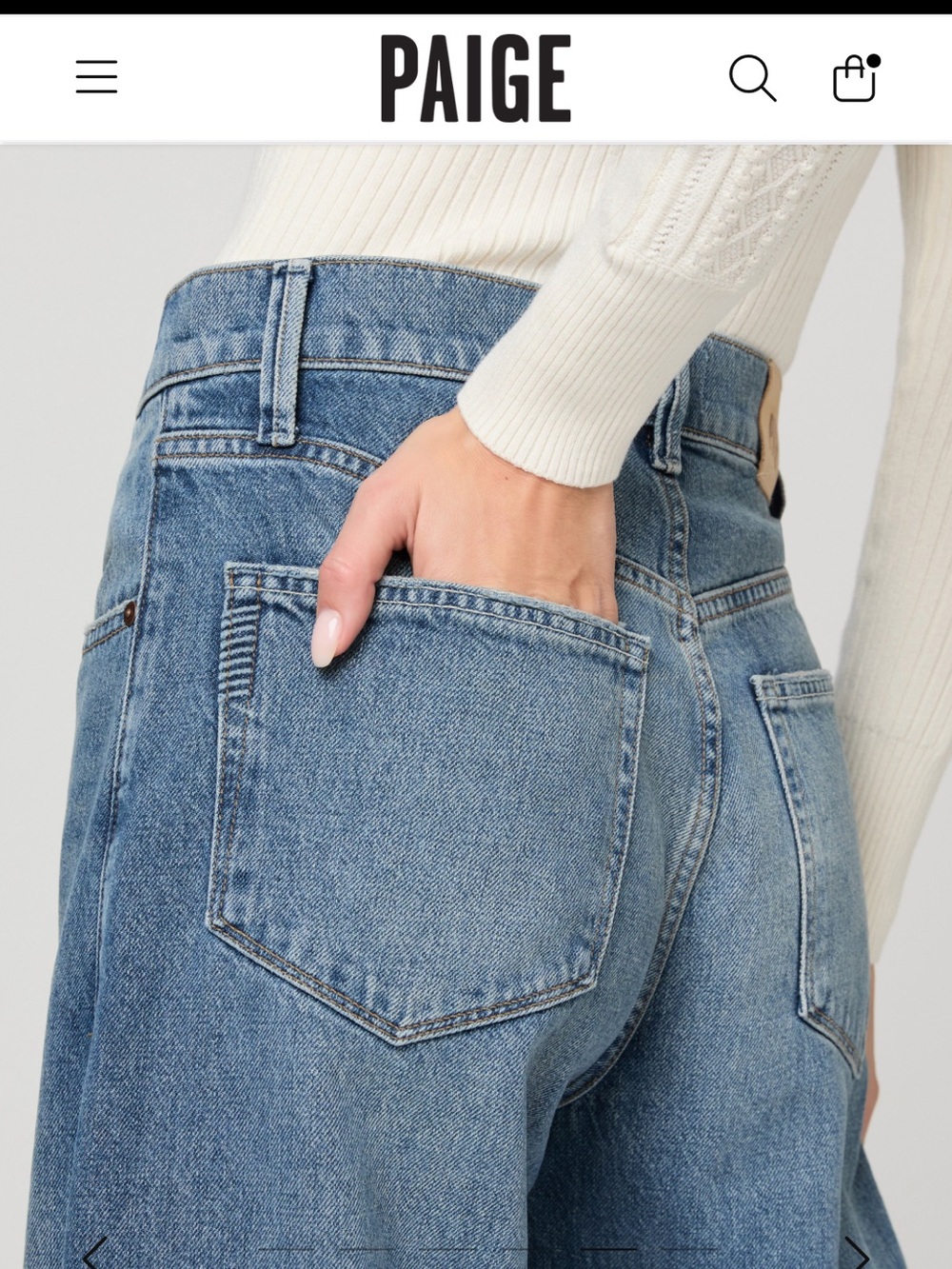 PAIGE Vintage Alexis High Waist Ankle Barrel Jeans